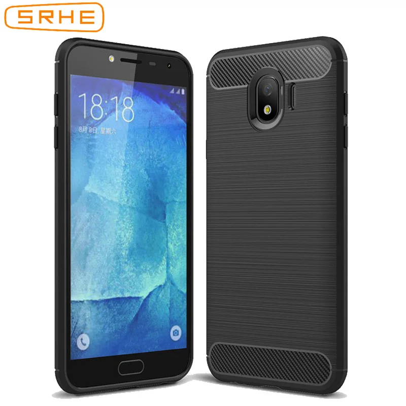 SRHE для Samsung Galaxy J6 2018 чехол J600 Мягкий ТПУ бампер из углеродного волокна Plus Prime J610F -