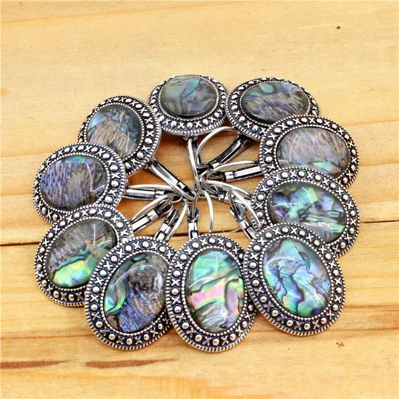 Винтаж круглые и овальные В виде ракушки манжеты Серьги для Для женщин Античная