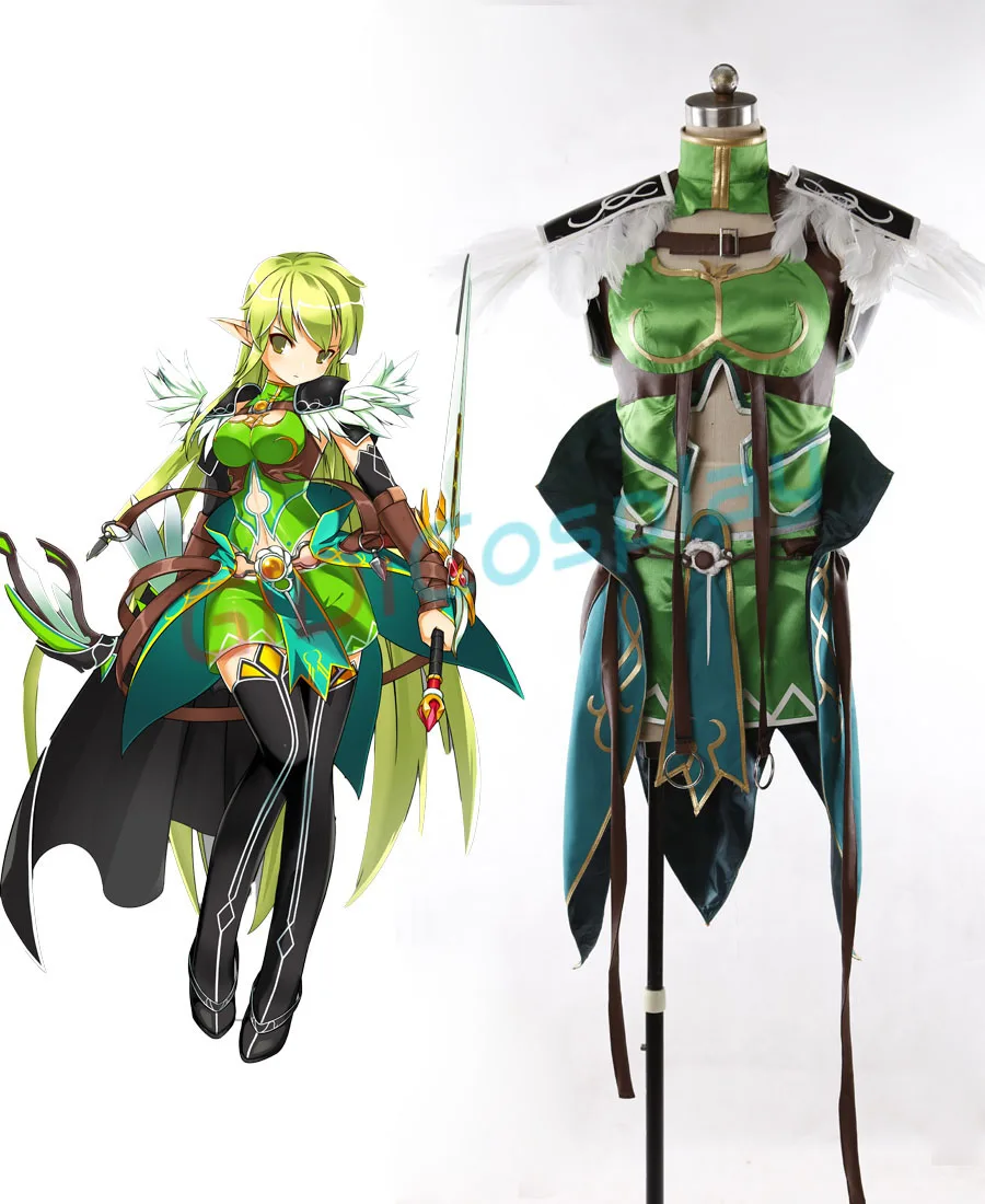 ELSWORD Rena/платье для косплея; костюм на заказ