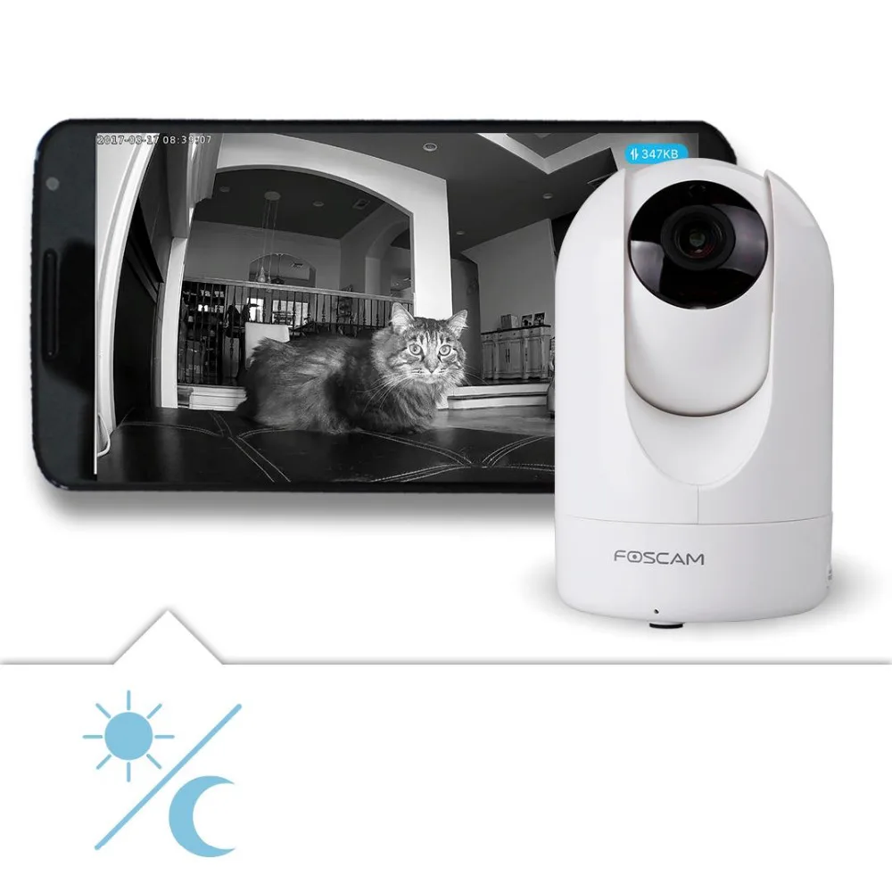 Foscam R4 1440P 4MP ультра-HD Беспроводная P2P камера видеонаблюдения с 26 футов ночного видения wifi IP камера