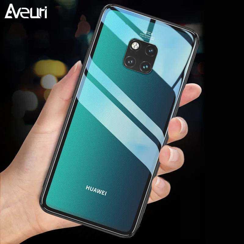 Чехол для телефона Huawei P30 Lite P20 P40 Pro Mate 20 30 Nova 5T прозрачный стеклянный чехол Honor Plus 20S