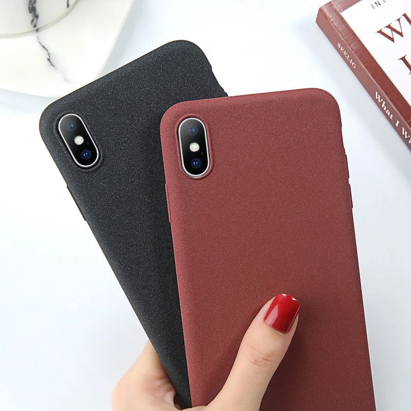 Роскошный плюшевый Матовый сенсорный чехол для iPhone 11 Pro X XR XS Max, Мягкая силиконовая задняя крышка из ТПУ для iPhone 6, 6 S, 7, 8 Plus, чехол s