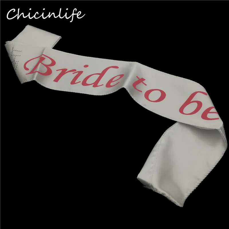 Chicinife 4 шт./партия, для невесты, чтобы быть ленточная подвязка, вуаль, значок, девичник, украшения для девичника, свадебный душ, свадебные украшения