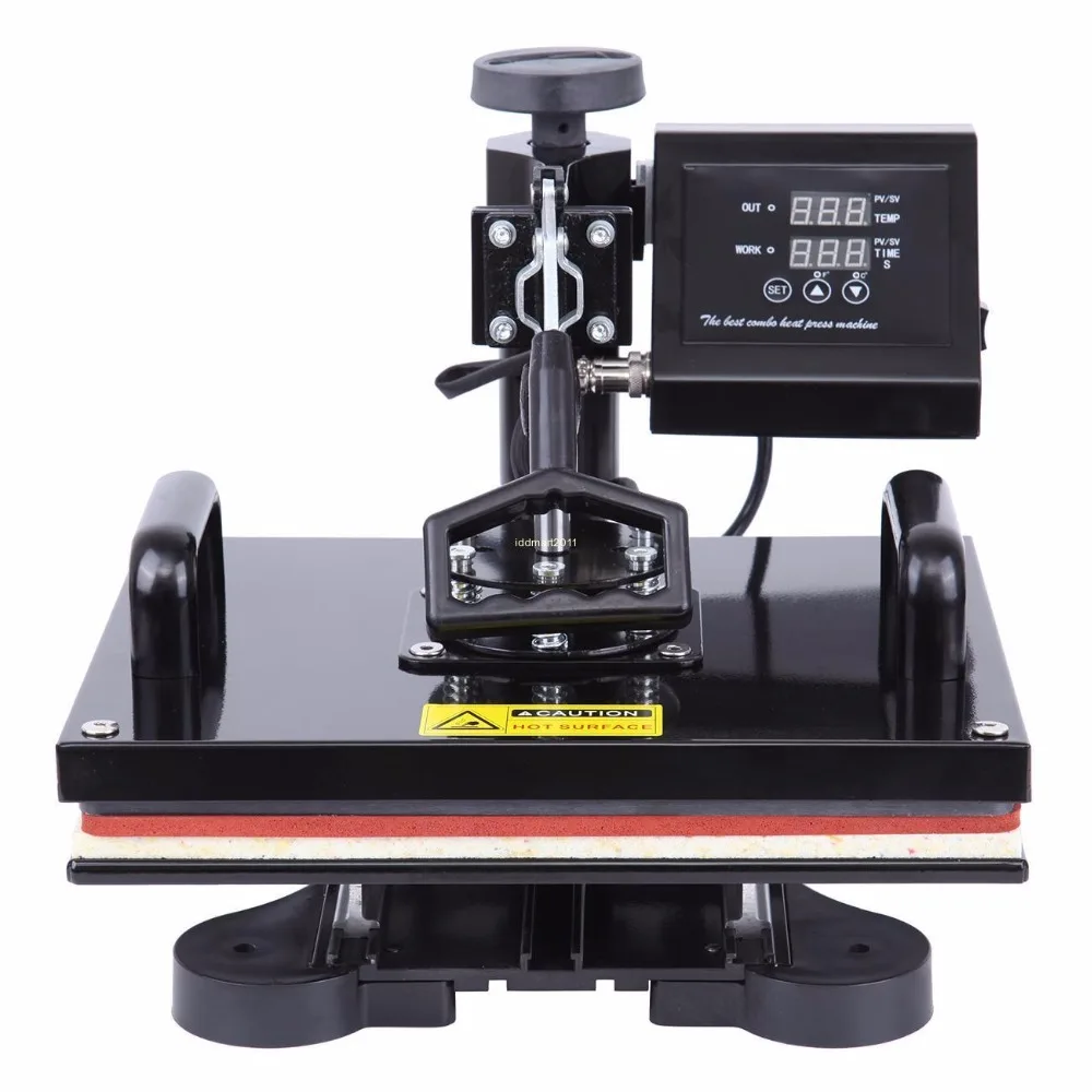 (Отправка из США) 5 в 1 комбинированная цифровая Тепловая пресс машина качающийся