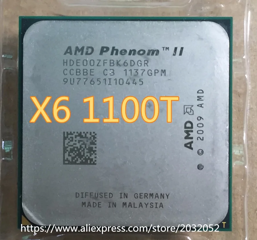 Процессор AMD Phenom II X6 1100T cpu/Black Edition/HDE00ZFBK6DGR/E0/разблокированный(рабочий