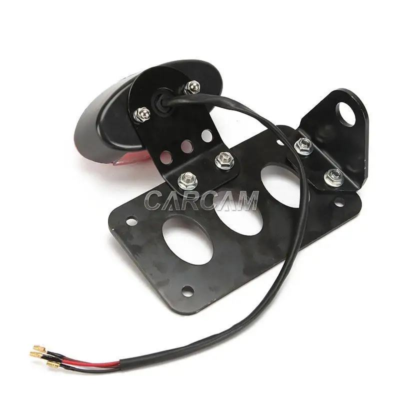 Черный боковой мост крепление мотоцикла номерной знак задний фонарь для победы