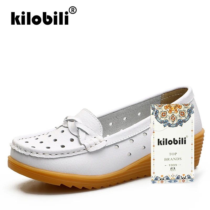Kilobili/2019 г. весенние женские балетки из натуральной кожи на плоской подошве