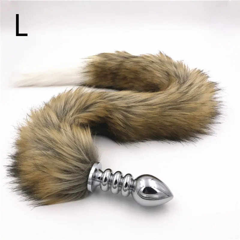 Anal Plug Super Long Thread Stainless Steel Butt Animal Tails Interst Ass Sex Toys for Women Products H8-5-141E | Красота и здоровье