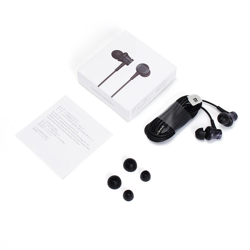 Xiaomi mi поршневые наушники Basic с crophone Handsfree Wire control In-Earphone шумоподавляющие для