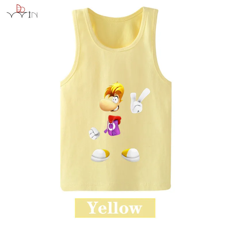 Детская одежда Rayman Legends/Детский жилет без рукавов с мультипликационным принтом