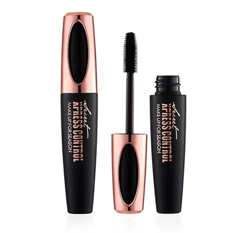 Тушь для макияжа ресницы черное волокно тушь ресниц макияж 4d шелковое