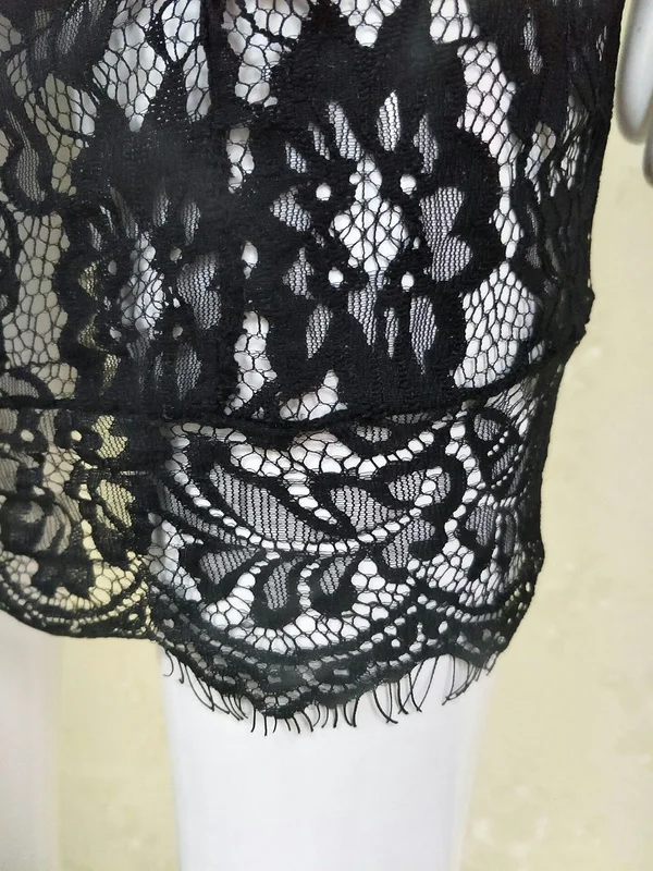 2017 черное кружевное сексуальное просвечивающее Женское Платье облегающее с