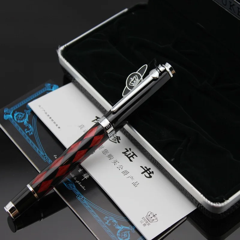 Герцог священник серии Высокое качество Металл Ручка роллер Мода Красный сетки