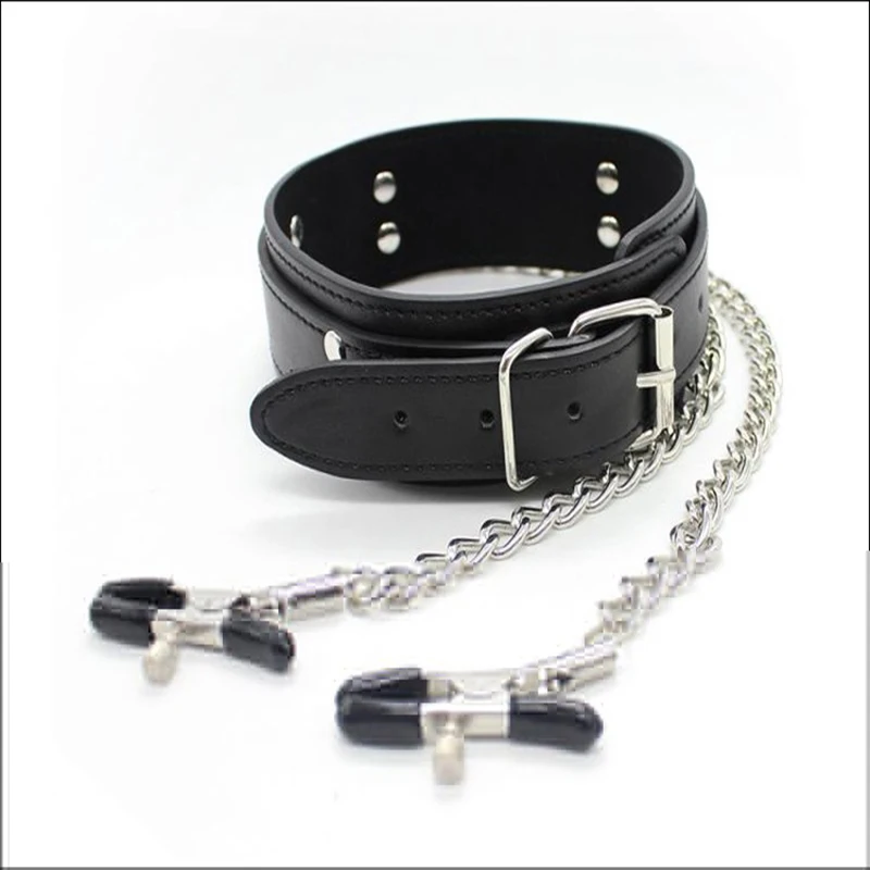 Воротник и Колье Зажимы Для Сосков Кабала Использовать BDSM Связывание Фетиш Порно