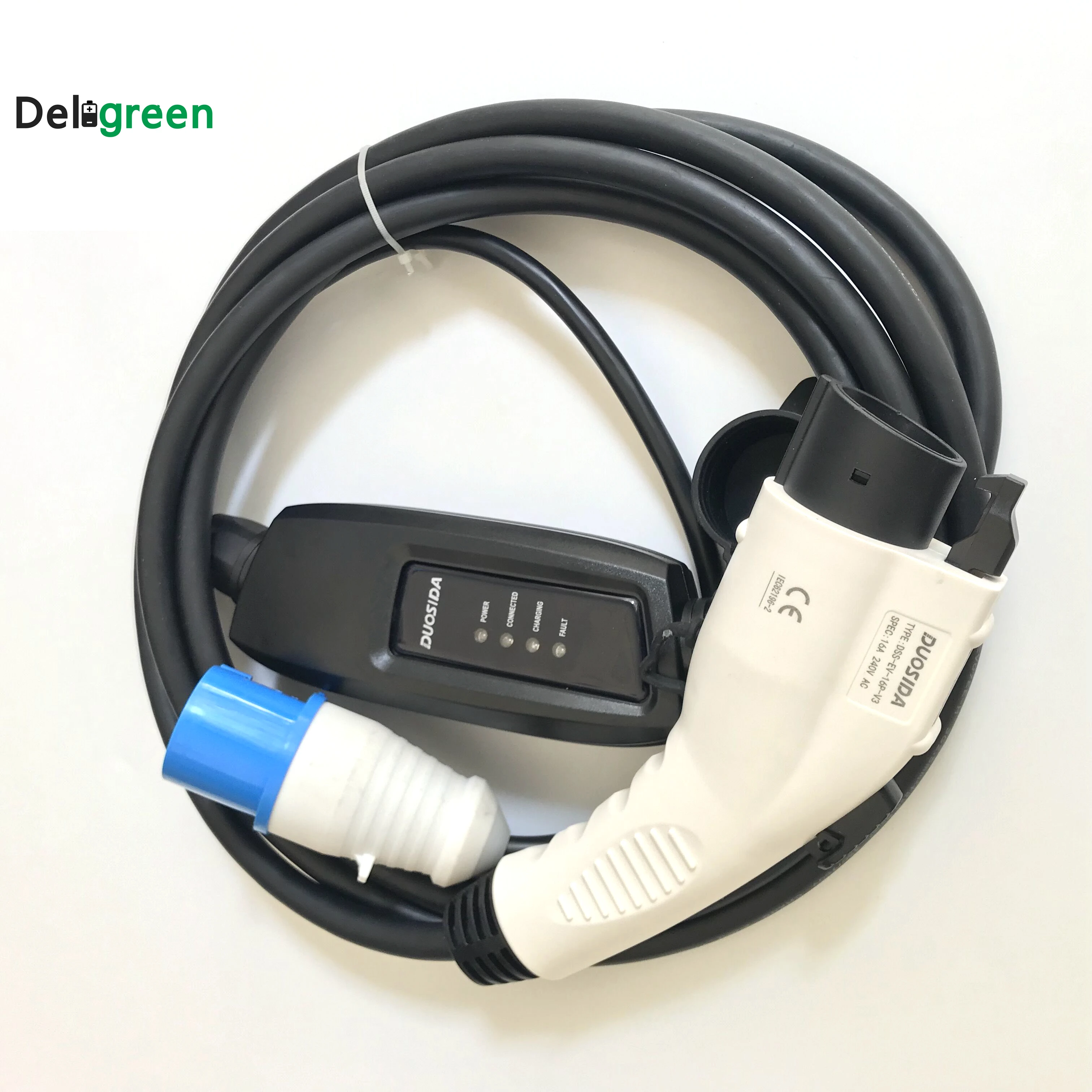 Duosida EVSE Type1 16A Wallbox Mode J1772 EV контроллер с 5 м зарядным кабелем Blue CEE | Электроника