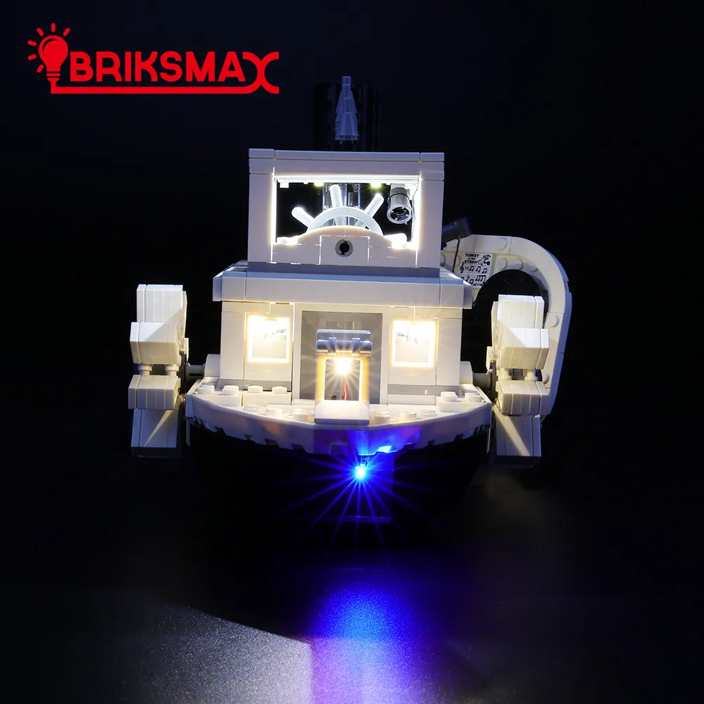 BriksMax Led Light Up Комплект для идей Steamboat Willie строительные блоки, совместимые с 21317(не включает модель