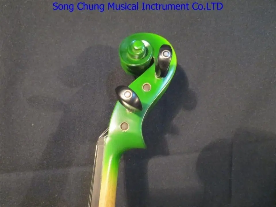 Green colors electric&ampacoustic violin 4/4 with case bow rosin line kit | Спорт и развлечения