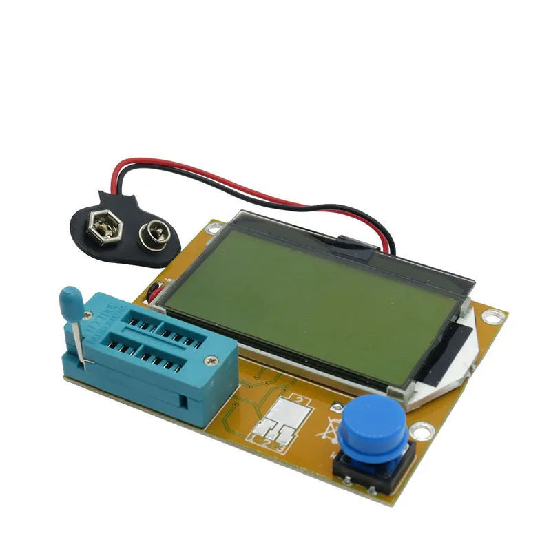 LCR-T4 Mega328 M328 lcd 128*64 9V мультиметровый Транзистор тестер ESR метр Диод Триод Емкость ESR метр MOS PNP NPN LCR+ чехол