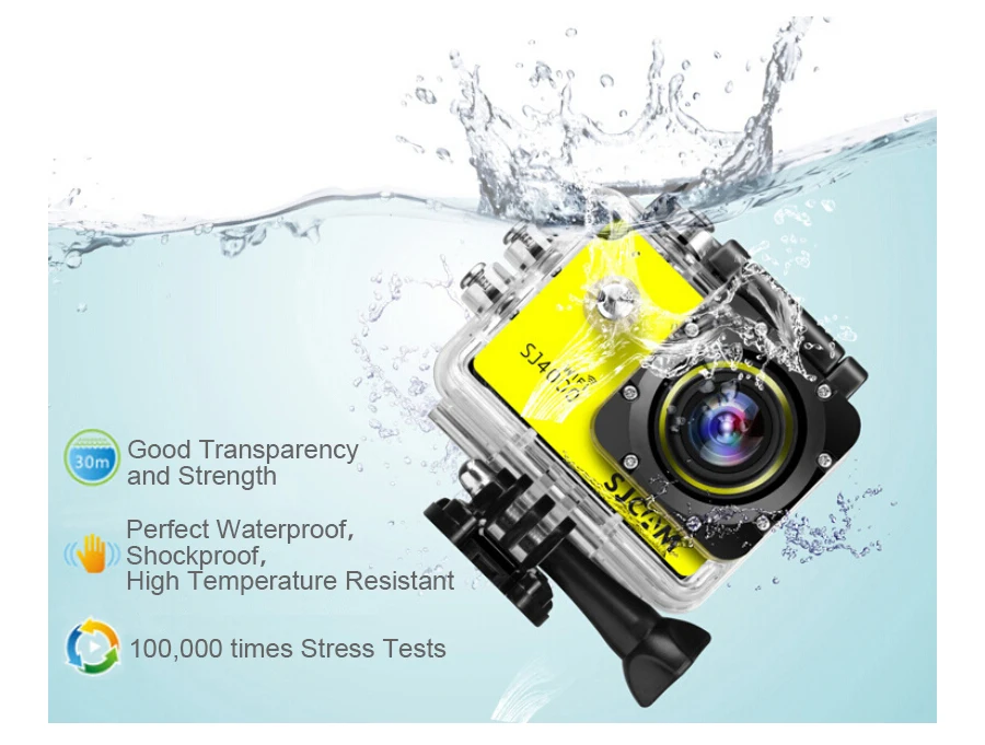Оригинальная Экшн-камера SJCAM SJ4000/SJ4000AIR/SJ4000 wifi 1080P 2,0 lcd Full HD, водонепроницаемая Спортивная камера DV