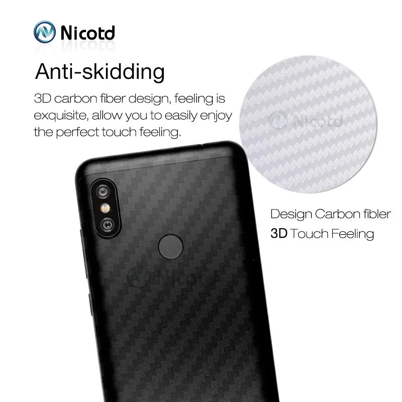 5 шт./лот для Redmi Note 6 pro 3D углеродное волокно мягкая задняя пленка Xiomi 6a plus 5A S2