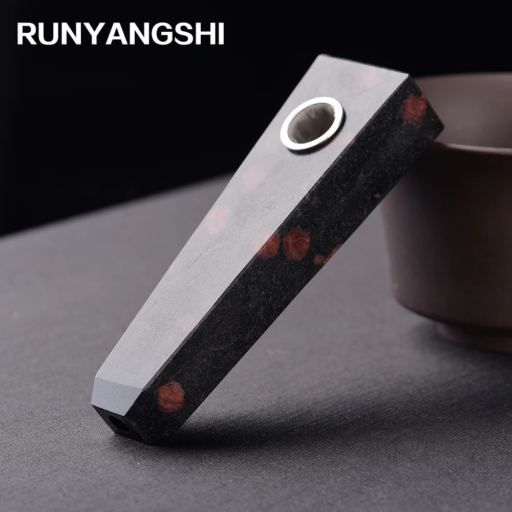 Runyangshi красивый натуральный кристалл дымовая труба фильтр кварцевый гранат