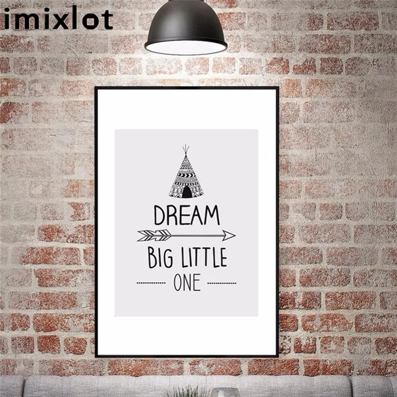 Imixlot &quotDream big little one&quot Художественный принт холст постер настенные картинки для