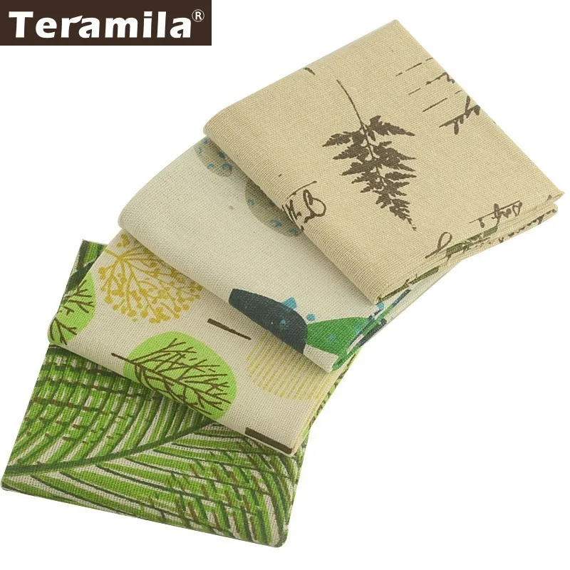 Boosew ткань из хлопка и льна Telas 4 шт. 45x45 см DIY шитьё для подушки занавески нашивки с