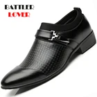 Мужские модельные туфли из спилка, деловые свадебные туфли-оксфорды с острым носком, без застежки, в британском стиле, 2019