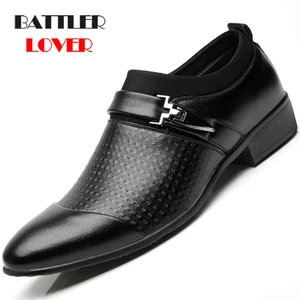 Мужские модельные туфли из спилка, деловые свадебные туфли-оксфорды с острым носком, без застежки, в британском стиле, 2019