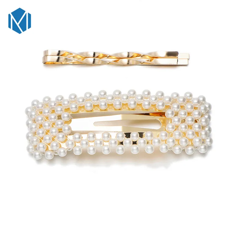 Set STYLE 2 M MISM INS, милые заколки для волос для женщин, аксессуары для волос, головные уборы для девушек, полностью жемчужные красивые заколки для волос, украшение для волос, BB Hairgrip - Цвет: Set STYLE 2