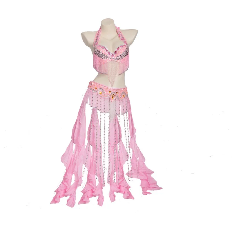 Танец живота бюстгальтер и пояс с кисточкой Для женщин лента бахромой