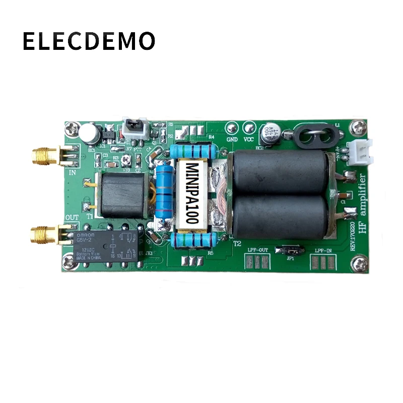 Новый MINIPA DIY наборы 100 Вт SSB Линейный Усилитель Мощности HF для YAESU FT 817 KX3 heastink cw AM FM C4