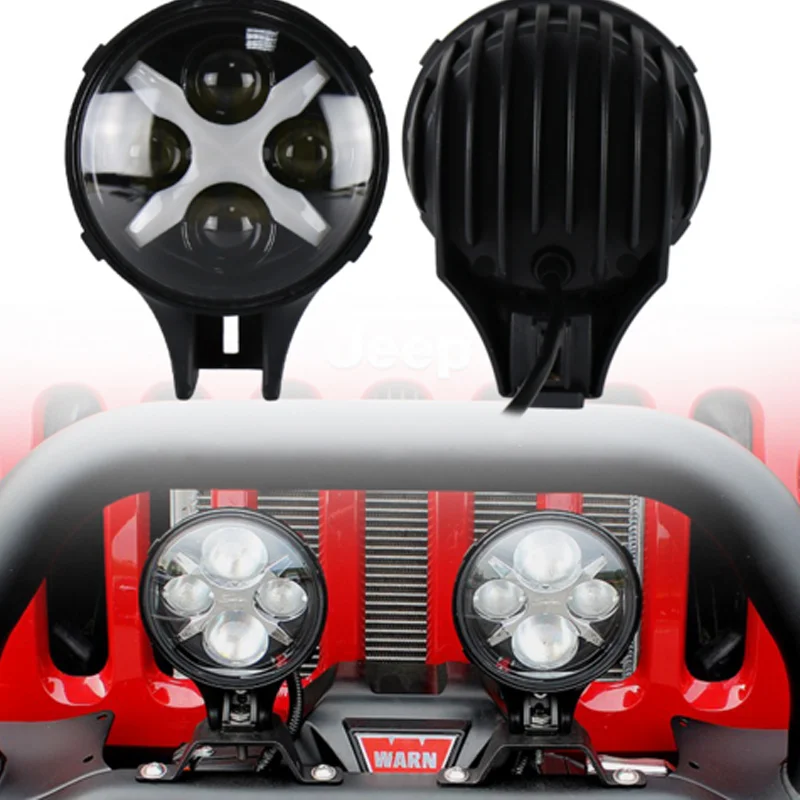 6 Inch 12/24V Led Auxiliary Light 60W Car LED front lights 4x4 vehicle trucks 2Pcs | Автомобили и мотоциклы