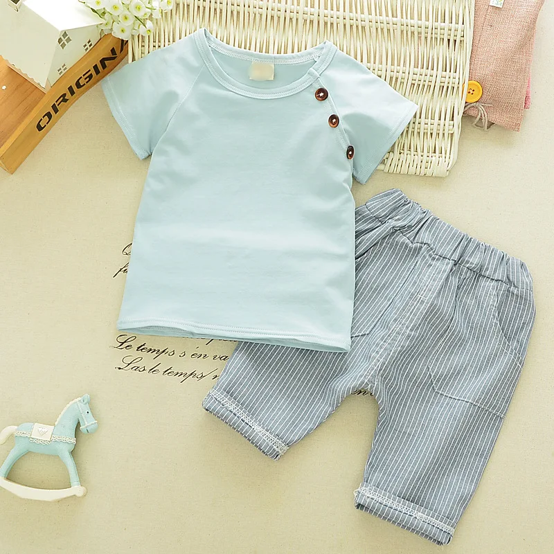 Костюм детский летний из футболки и брюк на возраст 0-1-2-3-4 года - купить по