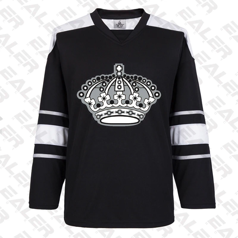 

EALER free shipping Los Angeles Training suit With Printing kings Logo ice hockey jerseys in stock customized E062