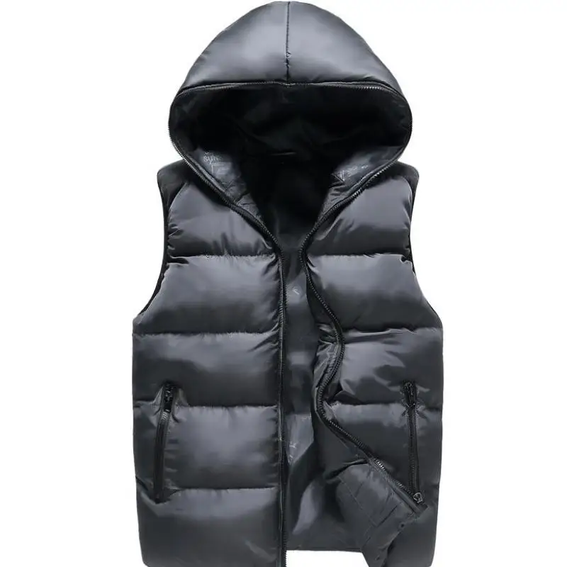 

Man Spring Plus Size Thick Hooded Down Jackets Male Autumn Oversized Warm Down Parkas Men Winter Down Vests Man Warm Down Gilet