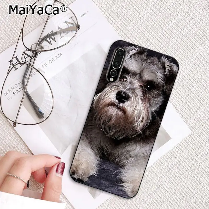 MaiYaCa милые собаки Шнауцер крашеный чехол для телефона для huawei P20Lite P30Pro P Smart Y5 Y6 Honor8A 8C 10i Nova3 Mate20Lite View10