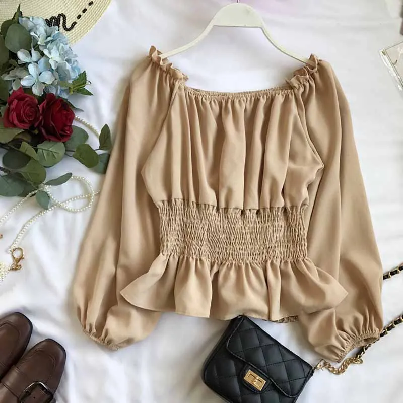 Новый Slash средства ухода за кожей шеи эластичный пояс Твердые Шифоновая Блузка