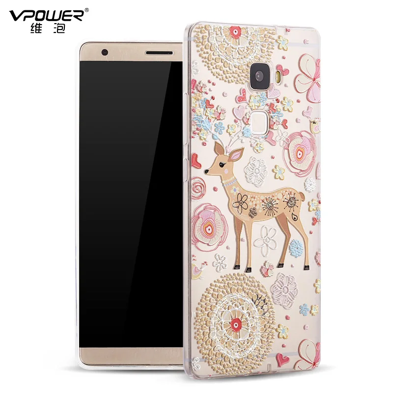 VPOWER для huawei mate S силиконовый чехол ТПУ 3D рельефная живопись стерео ощущение