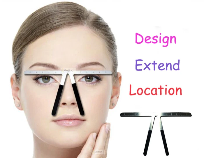 1 шт. металлический трафарет для татуажа бровей|eyebrow ruler|makeup stencilsgrooming stencil |