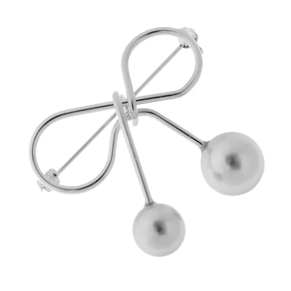 Корейская версия Новинка простой и элегантный бант брошь Леди модный костюм