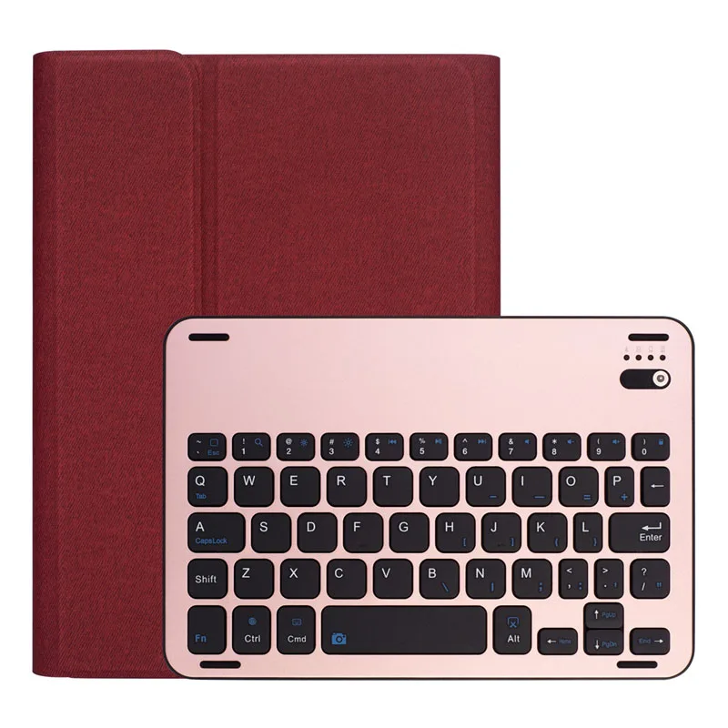 standard keyboard Русский/Иврит/испанский алюминия Беспроводной Bluetooth клавиатура Стенд кожаный чехол для Apple iPad Mini 5 4 Mini5 Mini4 - Цвет: standard keyboard