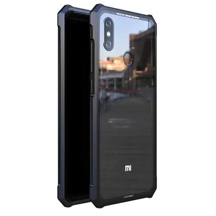 High-end ultra-thin metal frame Tempered glass mirror shell For Xiaomi mi 8 mi8 case. MI8 PRO Mi8 Explorer cover. |