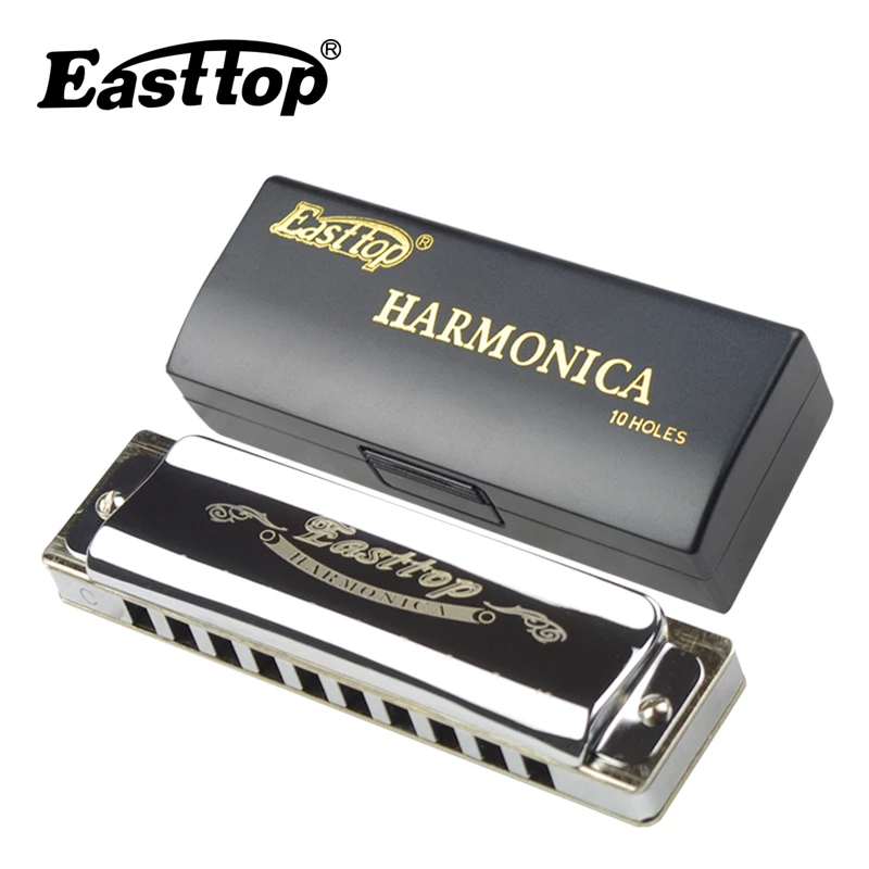 T006 Easttop Губная гармошка с 10 отверстиями для рта Ogan инструмент медная