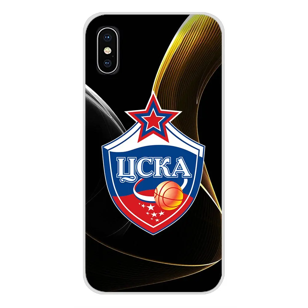Для Apple iPhone X XR XS MAX 4 4S 5 5S 5C SE 6 6S 7 8 Plus ipod touch прозрачный мягкий чехол Чехлы ЦСКА