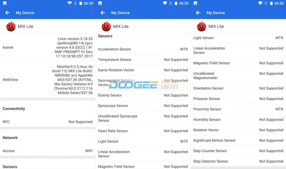 DOOGEE MIX Lite, 2 Гб+ 16 ГБ, 5,2 HD дюймов, Безрамная задняя двойная камера, фронтальная, отпечаток пальца ID, MT6737, четырехъядерный, 3080 мАч, 4G мобильный телефон