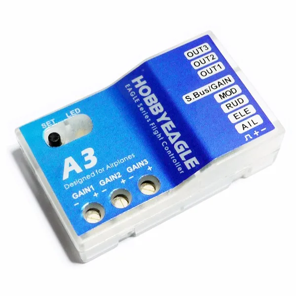 

HOBBYEAGLE A3 Aeroplane Flight Controller Stabilizer System 6-axis Gyro for RC Airplane Fixed-wing Copter