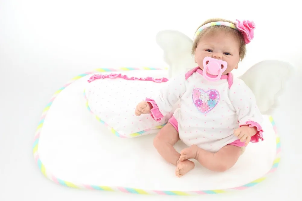 NPK Reborn Baby Doll 17 дюймов реалистичные американские Детские Куклы виниловые
