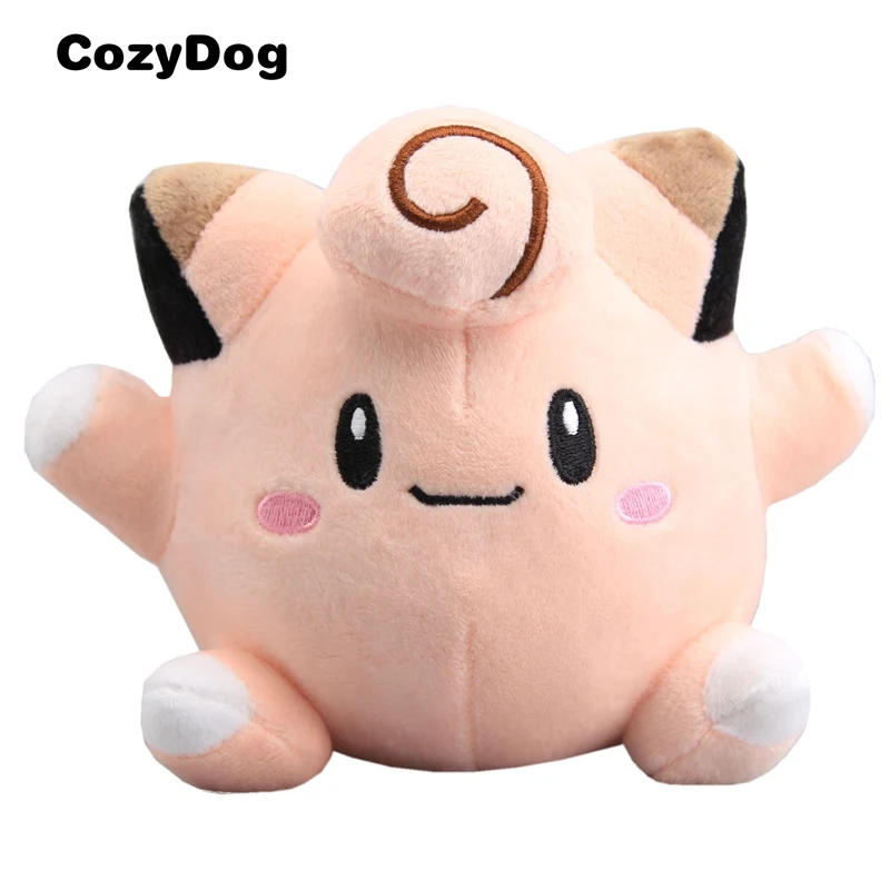 Clefairy 6 inch Высокое качество; Пикачу Serries плюшевые куклы Pichu Raichu Wobbuffet Gengar Charizard Cyndaquil Absol Togepi Skitty Cubone подарки игрушки - Цвет: Clefairy 6 inch
