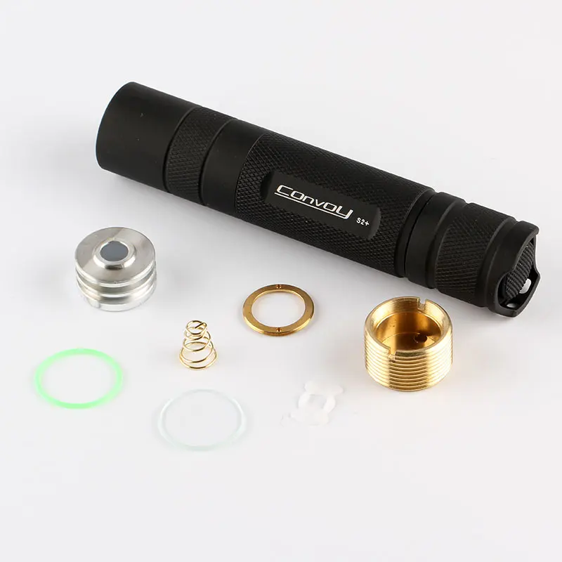 Convoy S2 + черный фонарик включая рефлектор OP таблетку головное уплотнительное